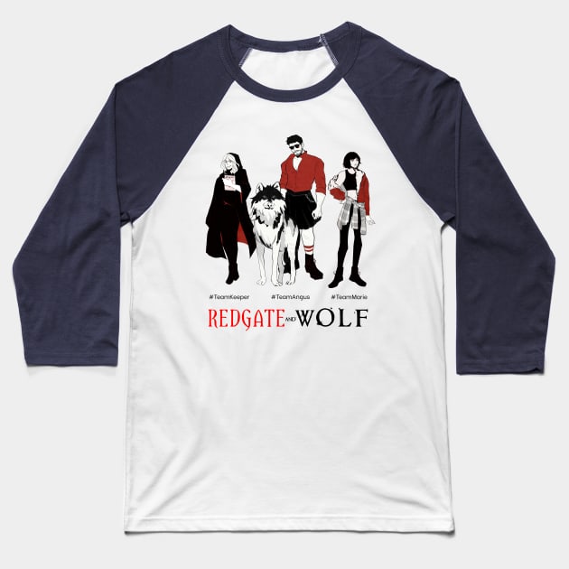 Redgate and Wolf Baseball T-Shirt by Redgate and Wolf